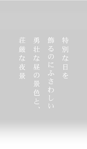 特別な日を飾るのにふさわしい